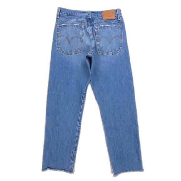 LEVIS Wedgie Icon Crop Jeans Athens Shut It 90s Y2k Clean Girl Minimal Normcore - Picture 6 of 10